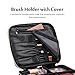 Lifewit Makeup Train Case with Adjustable Dividers Travel Cosmetic Bag Organize Case with Brush Holders Black