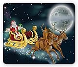 Lunarable Christmas Mouse Pad, Santa Claus with