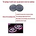 Lntly LED Car Logo Cup Holder Pad Waterproof Bottle Drinks Coaster Built-in Light 7 Colors Changing USB Charging Mat LED Cup Mat Car Atmosphere Lamp 2PCS for Subaru Accessories