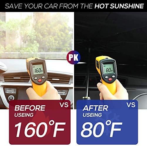 Ankuka Car Windshield Sun Shade Umbrella, Blocks UV Rays Reflecting