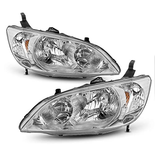 Fits 2004 2005 Honda Civic Headlights Front Headlamps Pair Direct Replacement Left Right 04 05 Buy Online In Antigua And Barbuda At Antigua Desertcart Com Productid 90149488