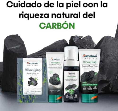 Detoxifying Charcoal Face Wash with the Goodness of Green Tea and Coconut Charcoal Powder, Removes Dirt and Purifies the Skin, Leaving It Clean and Refreshed - 150 ml