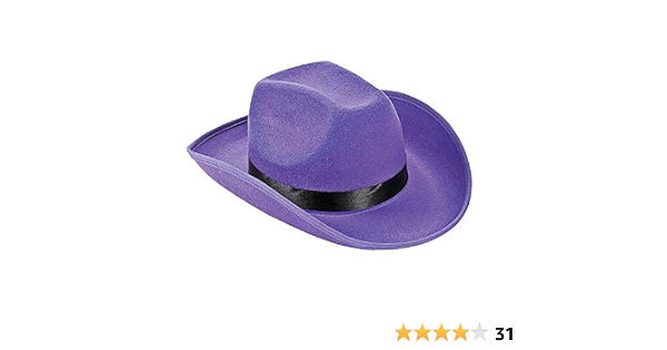 Purple Cowboy or Cowgirl Hat 