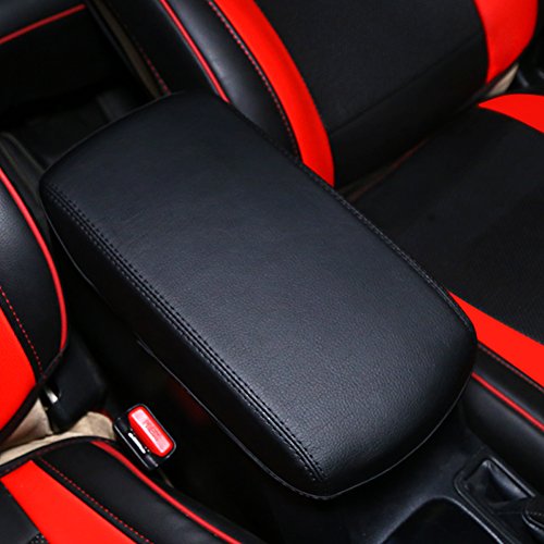 Kust fsx4007w Car Armrest Cover Saver, 1 Piece Black Armrest Cover Fit for Toyota Rav4 2014 2015 2016 Central Console Armrest Box