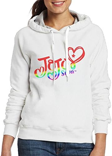JoJo Siwa Women's Blank Hoodie Sweatshirt Coat White