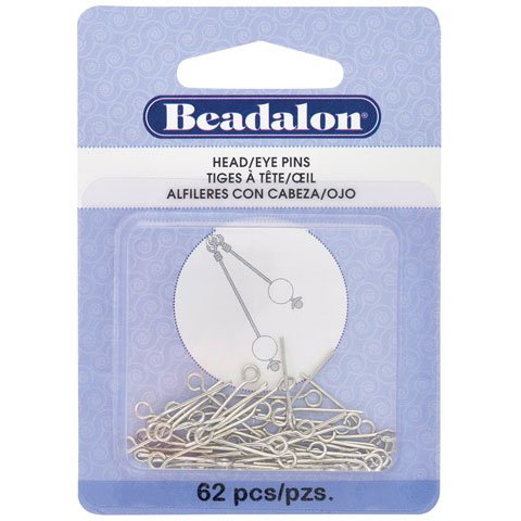 Beadalon - Eye Pins - Gold Color - 1.97