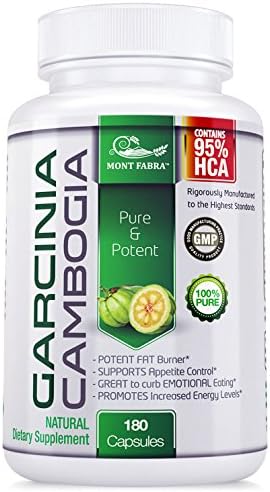 95% HCA 180 Caps. GARCINIA CAMBOGIA MONT FABRA ** 1 BOTTLE = 180 Caps. = 3 Months UNINTERRUPTED SUPPLY ** $$ BACK GUARANTEE - 45 DAYS RETURN, FAST SAME DAY SHIPPING **