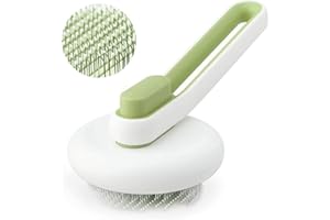 Marchul Cat Brush for Shedding and Grooming, Cat Brush with Release Button, Self Cleaning Brush for Short or Long Haired Cats/Dogs, Cat Hair Brush for Removes Loose Undercoat, Tangled Hair, Shed Fur