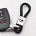 For Lexus Logo Emblem Key Chain Key Ring Metal Alloy BV Style Black Leather Gift Decoration Accessories