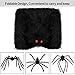 HBlife 6.6ft Giant Hairy Spider Halloween Decorations Outdoor Yard Decor, Black