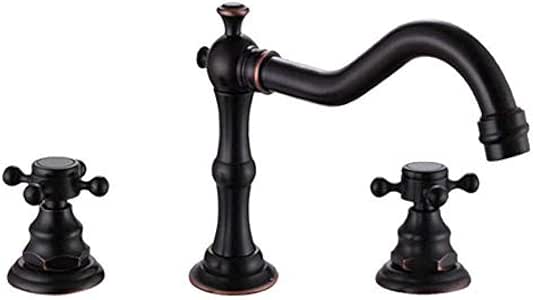 Grifos Grifería de baño Acero Níquel cepillado Mezclador de lavabo de