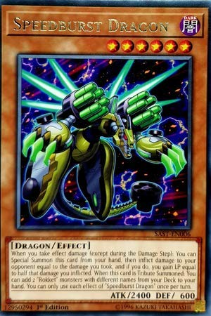 Yu-Gi-Oh! - Speedburst Dragon - SAST-EN006 - Savage Strike - First Edition - Rare