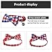 Mtliepte Cat Collars Breakaway Bowtie with Bell Adjustable Safety Fashionable Cute Plaid Kitten Collars 2pack