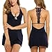 Avidlove Sleepwear Womens Chemise Sexy Nightie Full Slip Lace Babydoll Dress Navy Blue Small
