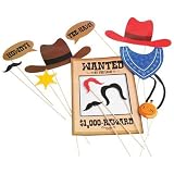 U.S. Toy zxc Cowboy Photo Booth Props, Pack of 1, Multi