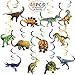 Zyduzsc Dinosaur-Party-Supplies-Birthday-Decorations 48 PCS Hanging Swirl (24 Dinosaurs 24 Spirals) Ceiling Decor Swirls for Kids Boys Girls