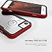 Zizo Shock Series Compatible with iPhone 8 Case Military Grade Drop Tested with Tempered Glass Screen Protector iPhone 7 case RED