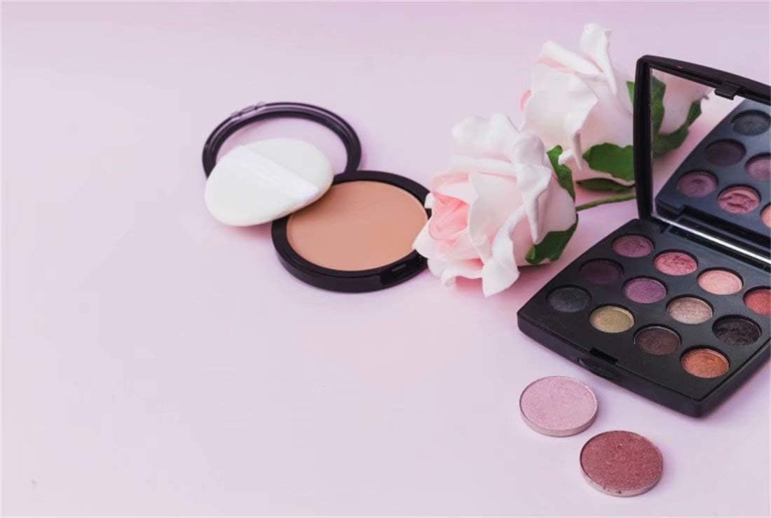 OFILA Cosmetics Backdrop Polyester Fabric 5x3ft Girls Make Up Photos Background Eye Shadow Photos Make Up Party Decoration Beauty Makeup Tutorial Backdrop Girls Birthday Portraits Props