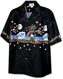 Pacific Legend Santa Hula Mele Kalikimaka Christmas Hawaiian Shirt