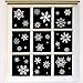 238 PCS Christmas Snowflake Window Clings Decorations, Xmas Window Stickers Decal 8 Sheets