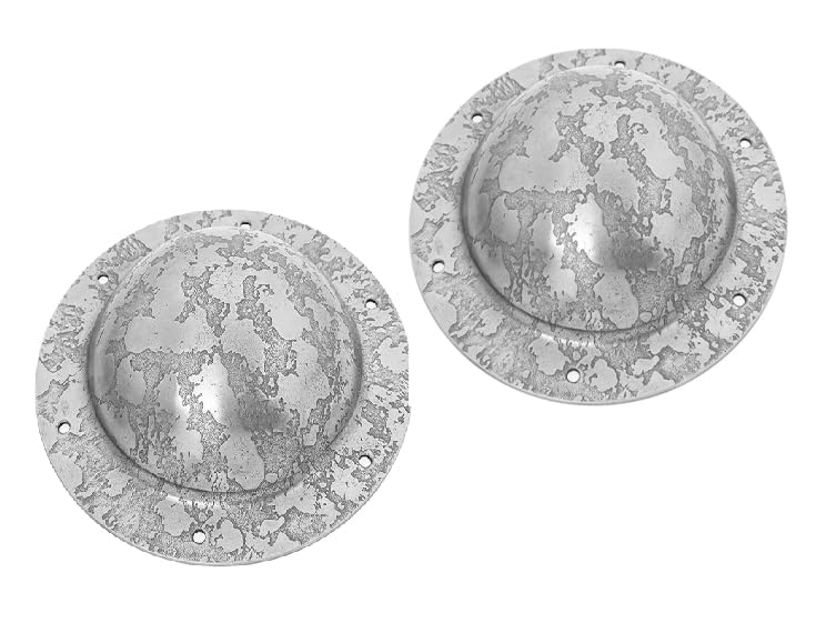 House of Warfare Hand Forged Iron Shield Boss Full Functional Viking Umbo Battle Ready Historical Replica Armor (Shield Boss - 2 Pcs)