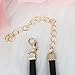 KISSPAT Choker Necklace Black Natural Clear White Quartz Crystal Pendant for Women