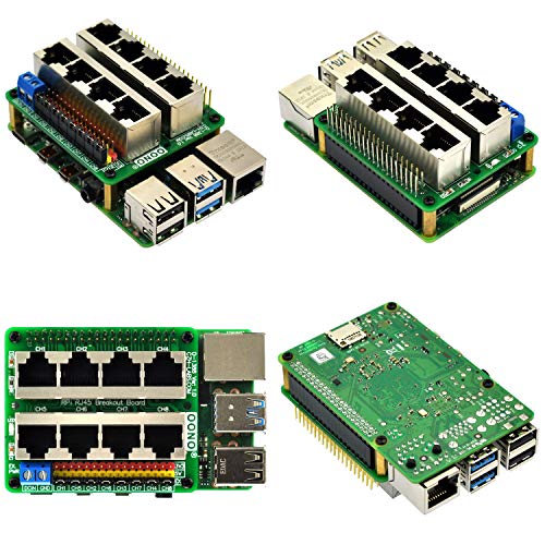 RJ45 GPIO Pinout Breakout Board for Raspberry Pi 1A+ 1B+ 2B 3B 3B+ 3A ...