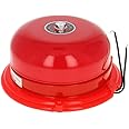 Fielect 4" Alarm Bell DC 24V Fire Alarm Bell Stainless Steel Electric Bell Security Alarm Bell Internal Strike Type General Purpose Bell for School, Factory, Warehouse