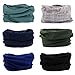 FAYBOX 6pcs Magic Wide Wicking Headbands For Men and Women Outdoor Headwear Bandana Sports Scarf Tube UV Face Mask for Workout Yoga Running
