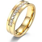 Aprila Men's Ring Stainless Steel/Silver Engagement Wedding Bands Ring for Men Women size 8-11