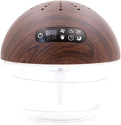 Amazon Co Jp 空気清浄機 加湿器 加湿空気洗浄機 Uv除菌 抗菌 1 5l アロマディフューザー マイナスイオン機能 Ledライト点灯 タイマー付き おやすみモード アロマ フィルター交換不要 ボール型 プライム 空気洗浄器k30木目 家電 カメラ