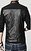 KIWEN Men's PU Leather Collar Jacket Casual Wear(Black,S Size)