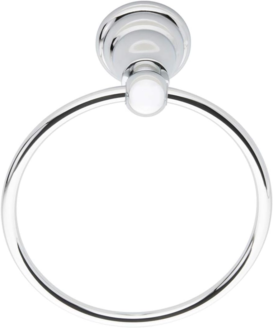 Basics AB-BR807-SN Modern Towel Ring, 6.3-inch Diameter, Satin Nickel: Home Improvement
