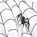 KENANCY Women Plus Size Halloween Costume Blouse Spider Web Print Poncho Tops