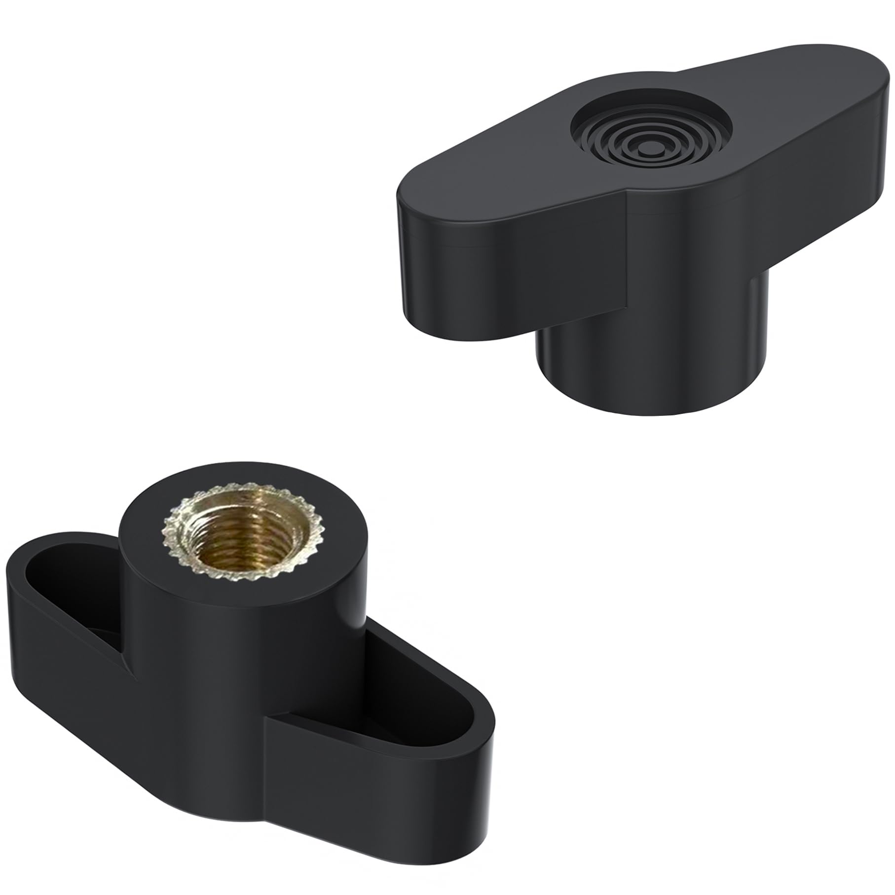 8 PCS Clamping Handle Quick Release Screws Nuts Knobs (M8)