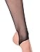 Florboom Womens High Waisted Fishnet Stirrup Tights Pantyhose Stockings Black