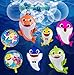 ROSZETTA Shark Helium Balloons,10PCS Shark Family Balloons for Party Decorations,Baby Themed Birthday Decorations Party Supplies…