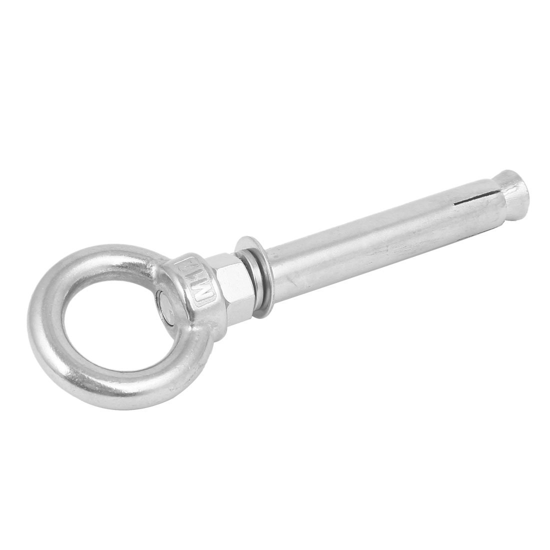 Sourcingmap M12x120mm 304 Stainless Steel Ring Lifting Sleeve Expansion Closed Hook Eye Bolt