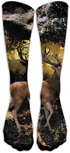 Galaxy Deer Compression Socks Tube Socks Athletic Socks Performance Socks Knee Socks Crew Socks Basketball Socks Volleyball Socks