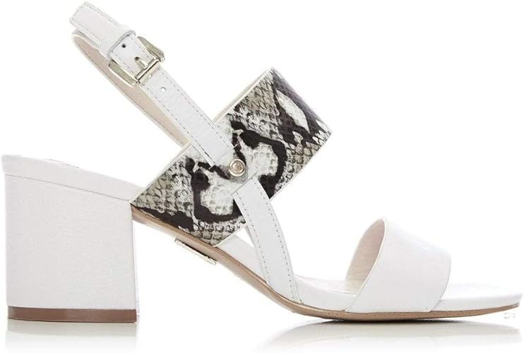 moda in pelle white sandals