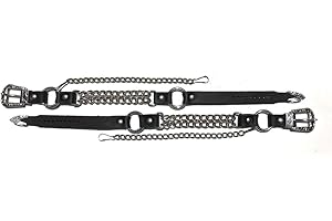 Dangerous Threads Biker Boots Boot Chains Brown Topgrain Cowhide Leather with 2 Steel Chains