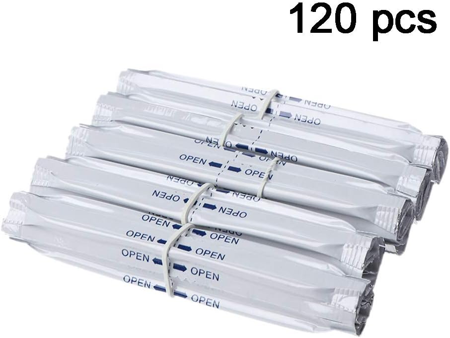 Chaoxiner 120Pcs/Box Cotton Swabs,Wet Alcohol Cotton Swabs Double Head Cleaning Stick,for 2.4 Plus 3.0 Lil/LTN/HEETS/GLO Heater,Highly Absorbent & Hygienic