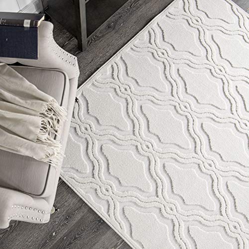 My Texas House by Orian Indoor/Outdoor Cotton Blossom Area Rug, 9' x 13', Natural Pricepulse