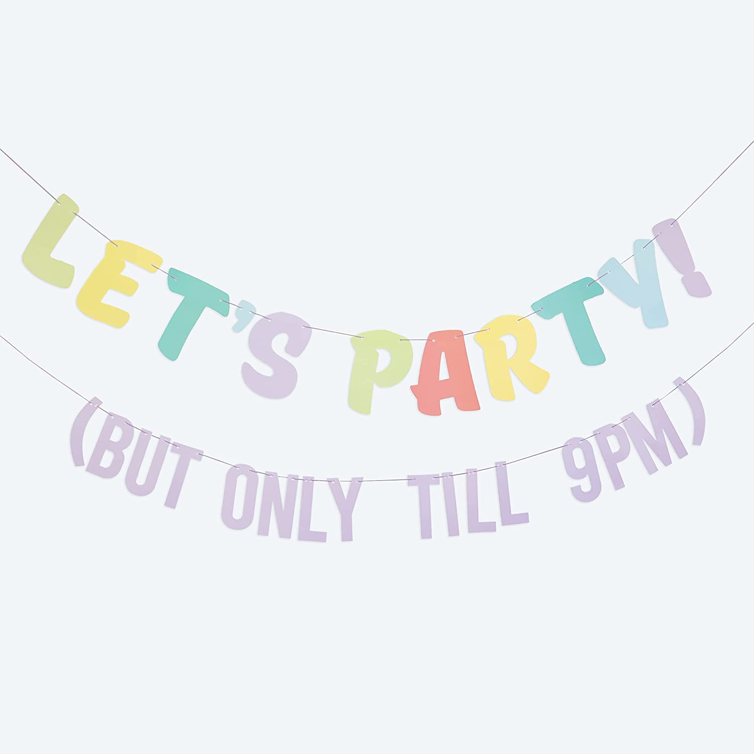 Ginger Ray Lets Party But Only Till 9pm Party Bunting Banner Decoration