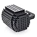 KYONNE Build-on Brick Mug, Building Blocks Coffee Cup, Unique Christmas Gift Idea, Compatible with lego (Black)