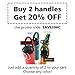 Gearproz HydroCord Handle for Hydro Flask Water Bottles, Wide Mouth Hydroflask 1.0, Iron Flask, Thermoflask and Takeya Reusable Water Bottles, Paracord Survival Strap, 25 Colors (Desert CAMO)