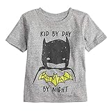 Jumping Beans Toddler Boys 2T-5T Batman Kid by Day Batman by Night Tee 3T Charcoal Snow