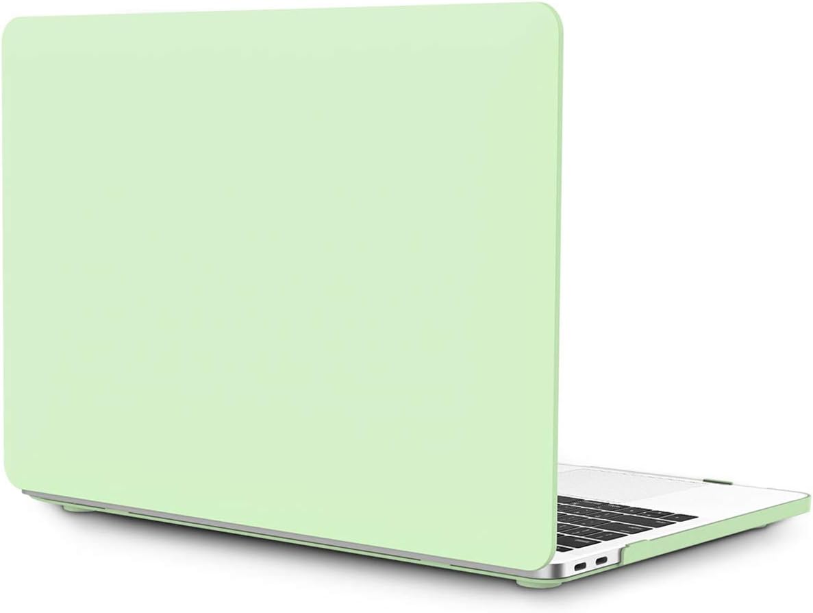 OneGET MacBook Pro13 Inch Case with Touch Bar Laptop Case MacBook Pro 13 Inch 2016-2019 Release A1989 A1706 A1708 A2159 Cream Color Series Matte Plastic Hard Shell Cover for MacBook Pro 13 Green