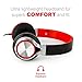 Sound Intone HD200 Headphones with Microphone Lightweight Folding Stereo Earphones for iPhone,PC,Laptop, Android Smartphones,Tablet (Black/Red)