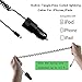 iPhone Car Charger, 4.8A Rapid USB Car Charger + Coiled Lightning Cable Compatible iPhone X/8/8 Plus/7/6s/6s Plus 5S 5 5C SE, iPad More